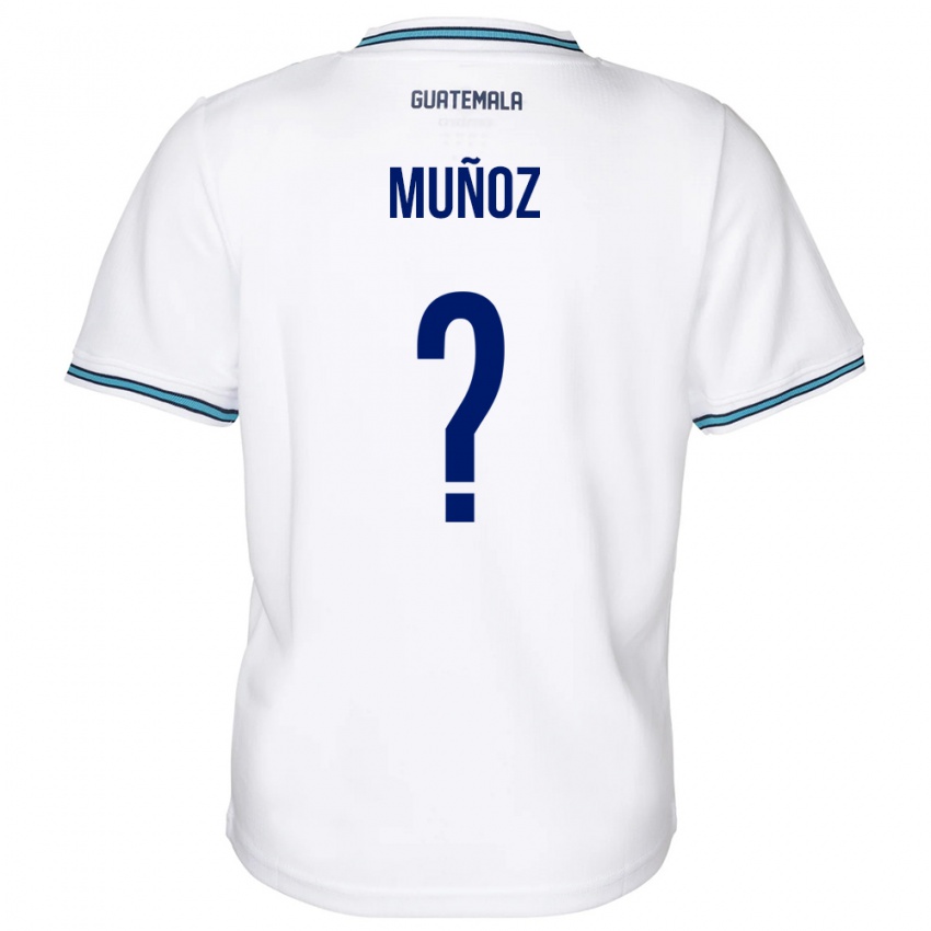 Kinderen Guatemala Rudy Muñoz #0 Wit Thuisshirt Thuistenue 24-26 T-Shirt