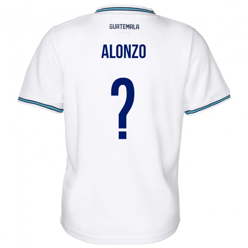 Kinderen Guatemala Anya Alonzo #0 Wit Thuisshirt Thuistenue 24-26 T-Shirt