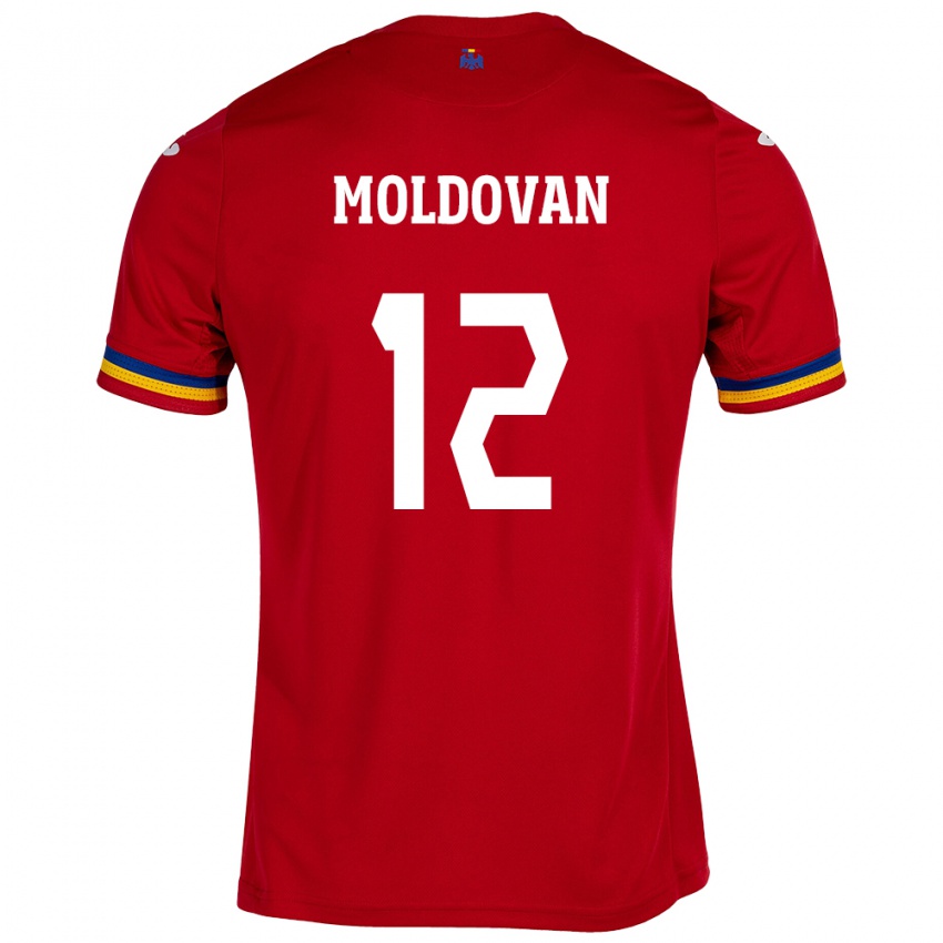 Kinderen Roemenië Horaţiu Moldovan #12 Rood Uitshirt Uittenue 24-26 T-Shirt