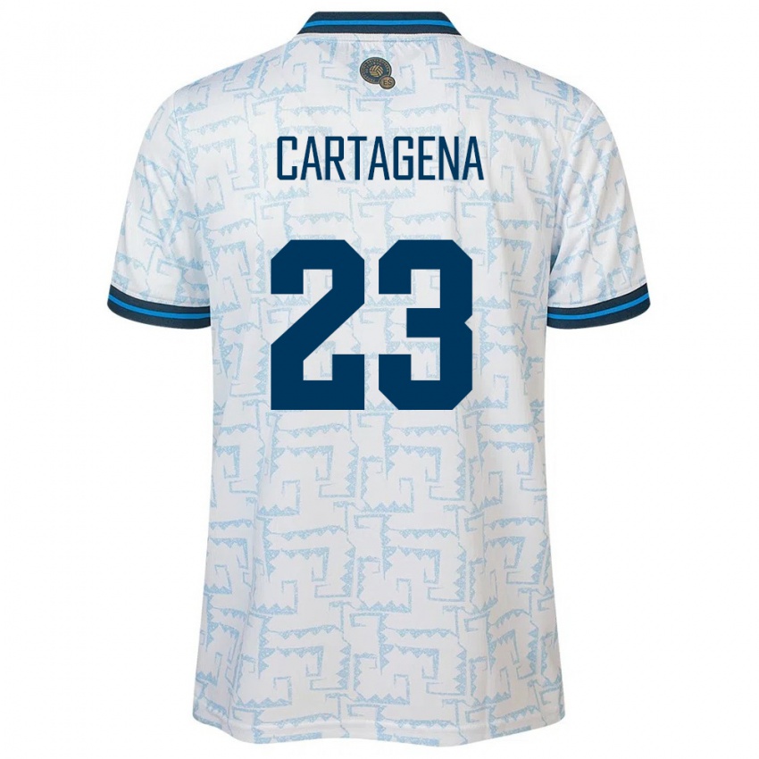 Kinderen El Salvador Melvin Cartagena #23 Wit Uitshirt Uittenue 24-26 T-Shirt