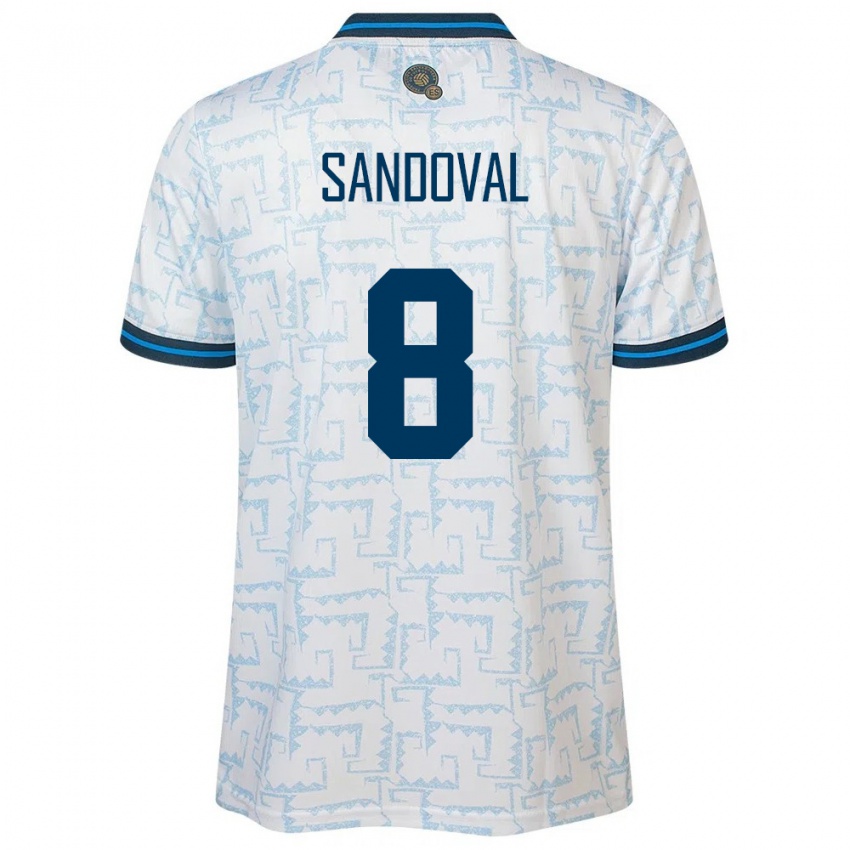 Kinderen El Salvador Emerson Sandoval #8 Wit Uitshirt Uittenue 24-26 T-Shirt