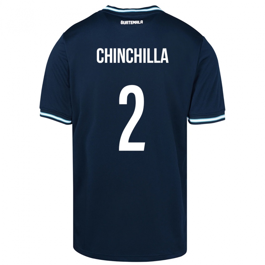Kinderen Guatemala Nicolás Chinchilla #2 Blauw Uitshirt Uittenue 24-26 T-Shirt