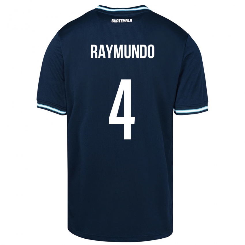 Kinderen Guatemala Cristopher Raymundo #4 Blauw Uitshirt Uittenue 24-26 T-Shirt