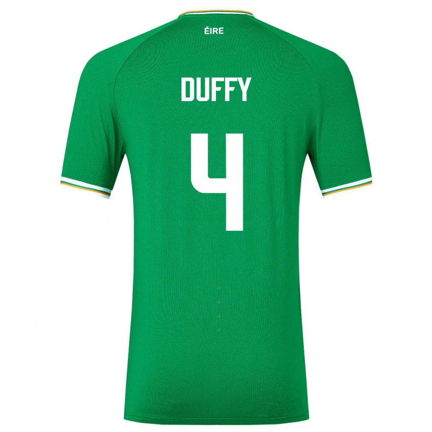 Heren Ierland Shane Duffy #4 Groente Thuisshirt Thuistenue 24-26 T-Shirt