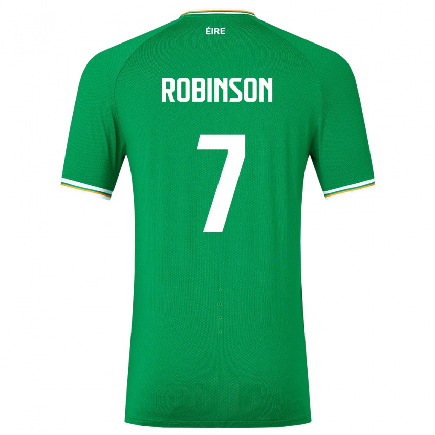 Heren Ierland Callum Robinson #7 Groente Thuisshirt Thuistenue 24-26 T-Shirt