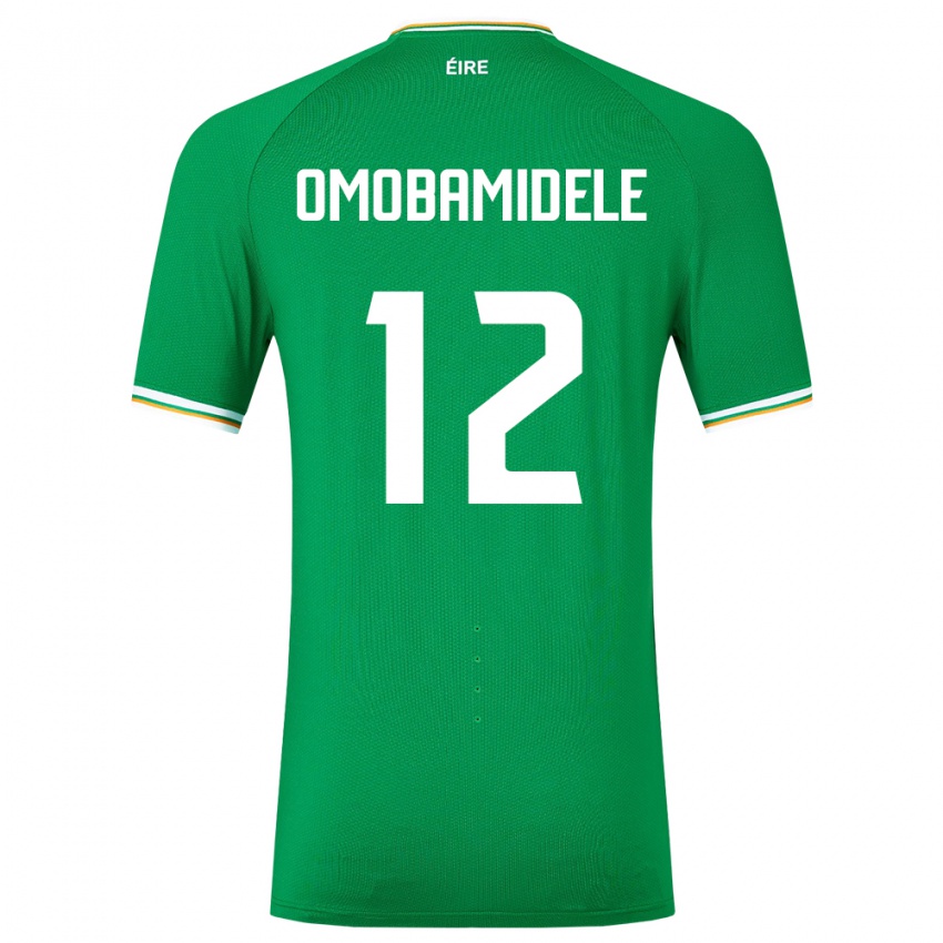 Heren Ierland Andrew Omobamidele #12 Groente Thuisshirt Thuistenue 24-26 T-Shirt