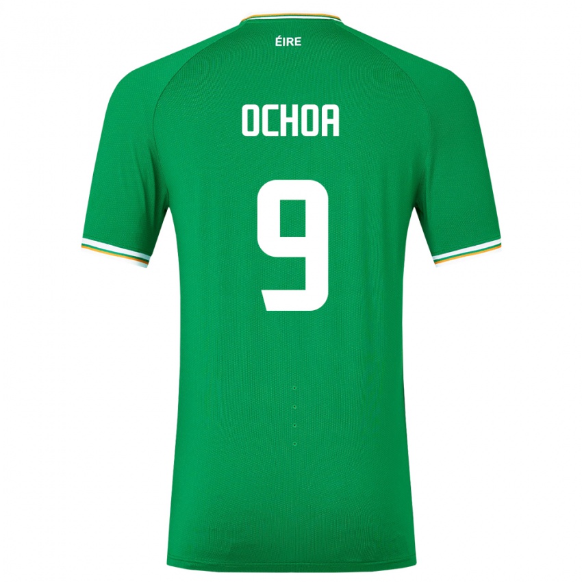 Heren Ierland Aarón Ochoa #9 Groente Thuisshirt Thuistenue 24-26 T-Shirt