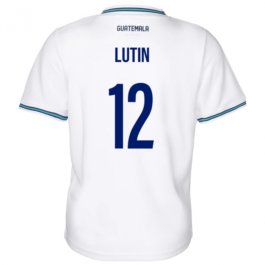 Heren Guatemala John Lutin #12 Wit Thuisshirt Thuistenue 24-26 T-Shirt