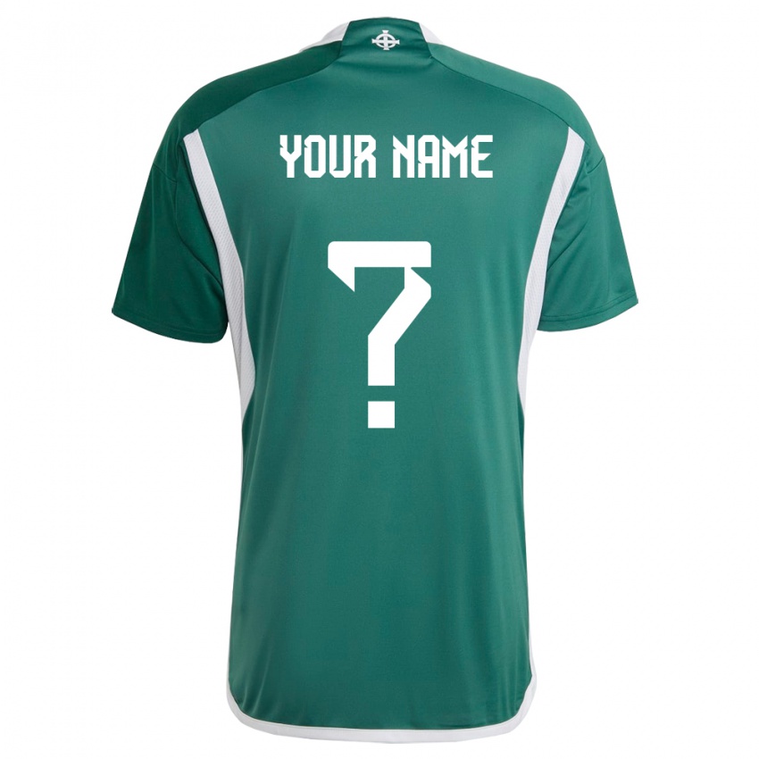 Heren Noord-Ierland Uw Naam #0 Groente Thuisshirt Thuistenue 24-26 T-Shirt
