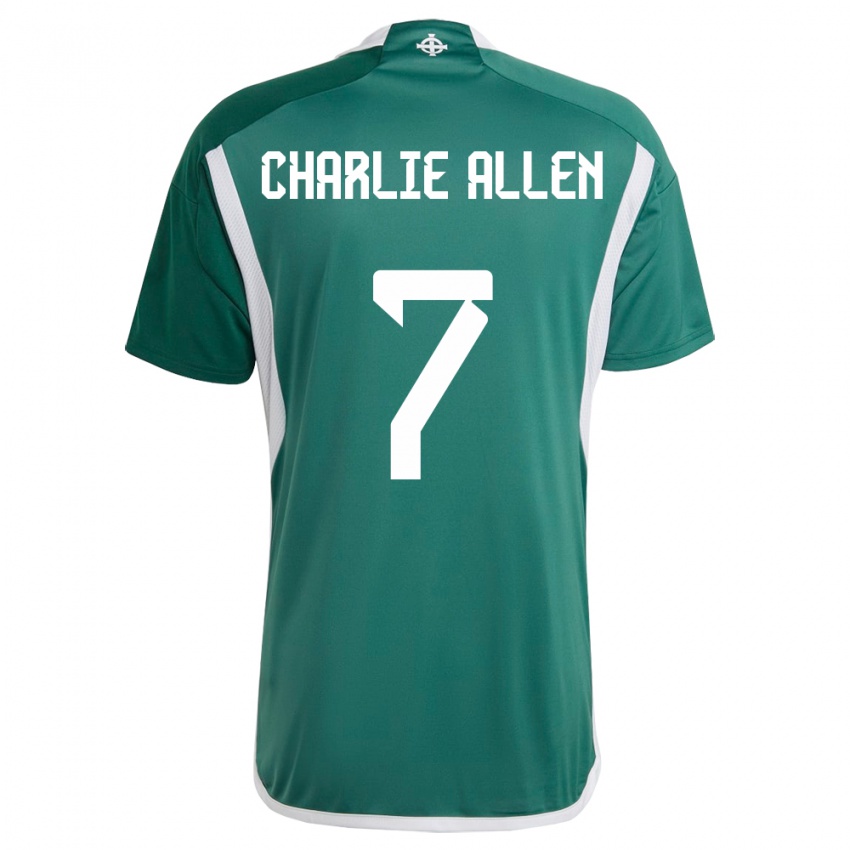 Heren Noord-Ierland Charlie Allen #7 Groente Thuisshirt Thuistenue 24-26 T-Shirt