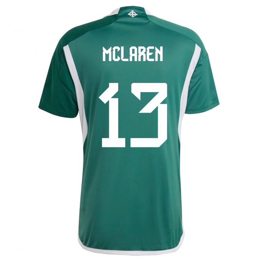 Heren Noord-Ierland Rachel Mclaren #13 Groente Thuisshirt Thuistenue 24-26 T-Shirt