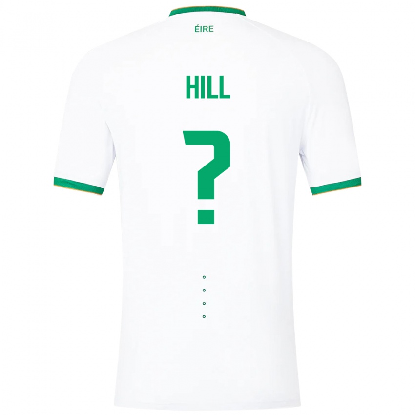 Heren Ierland Tom Hill #0 Wit Uitshirt Uittenue 24-26 T-Shirt