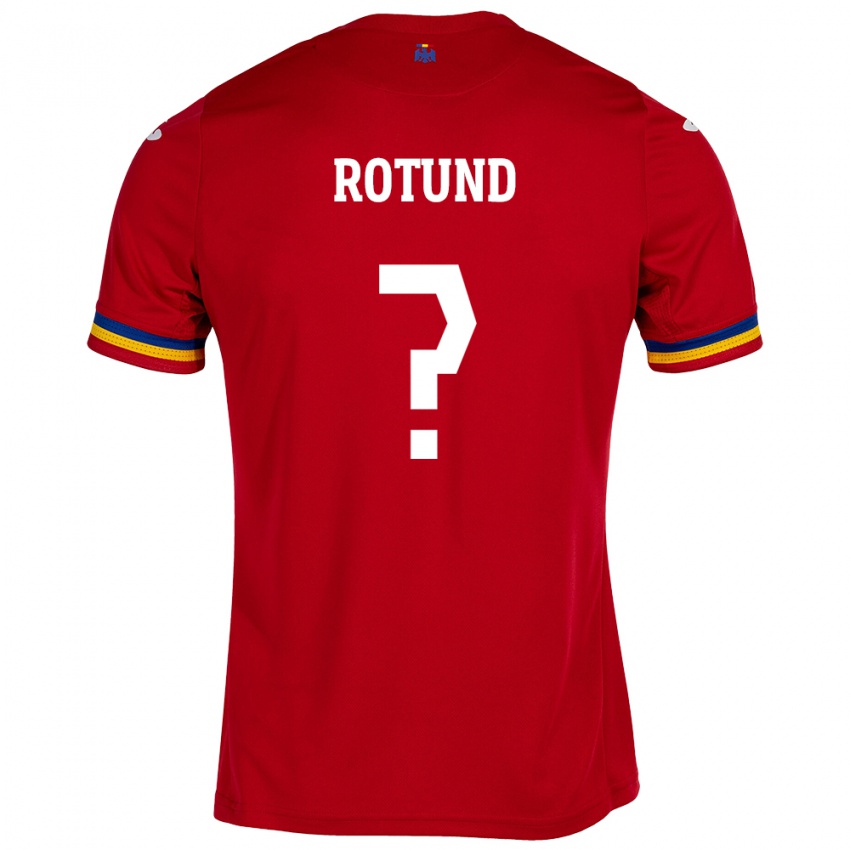 Heren Roemenië Raul Rotund #0 Rood Uitshirt Uittenue 24-26 T-Shirt