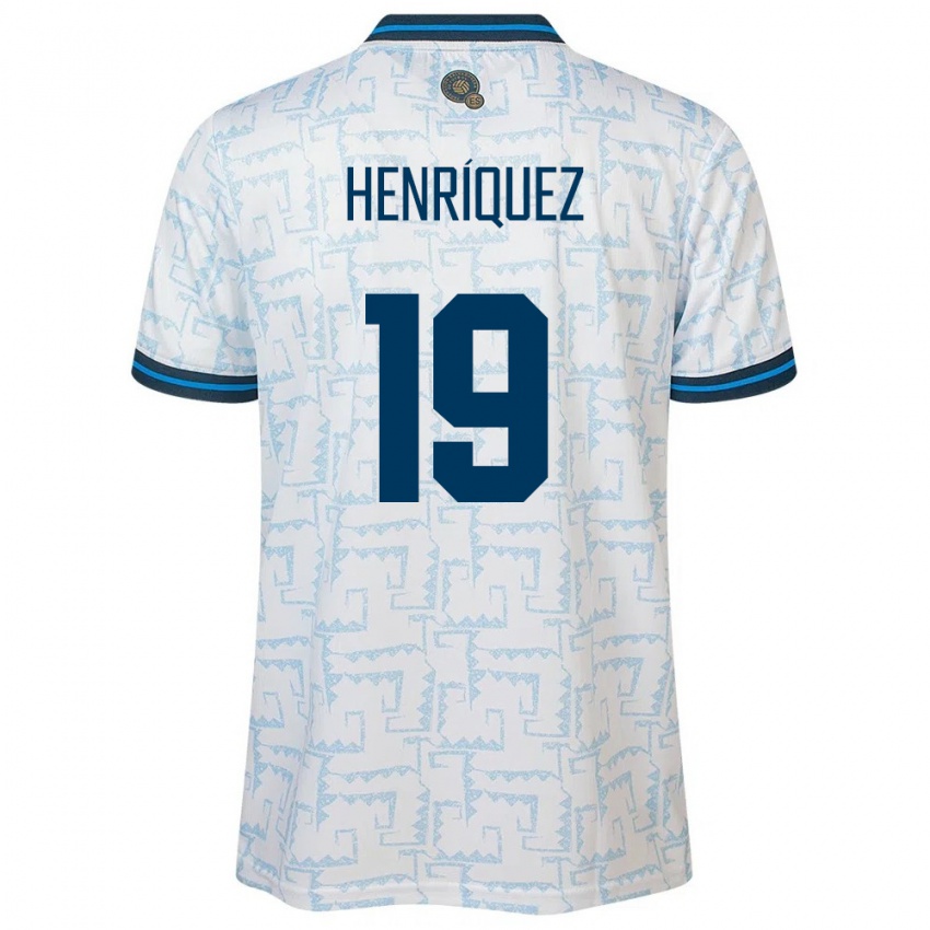 Heren El Salvador Alejandro Henríquez #19 Wit Uitshirt Uittenue 24-26 T-Shirt