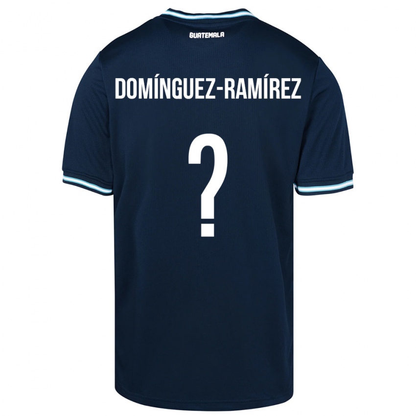 Heren Guatemala Marco Domínguez-Ramírez #0 Blauw Uitshirt Uittenue 24-26 T-Shirt