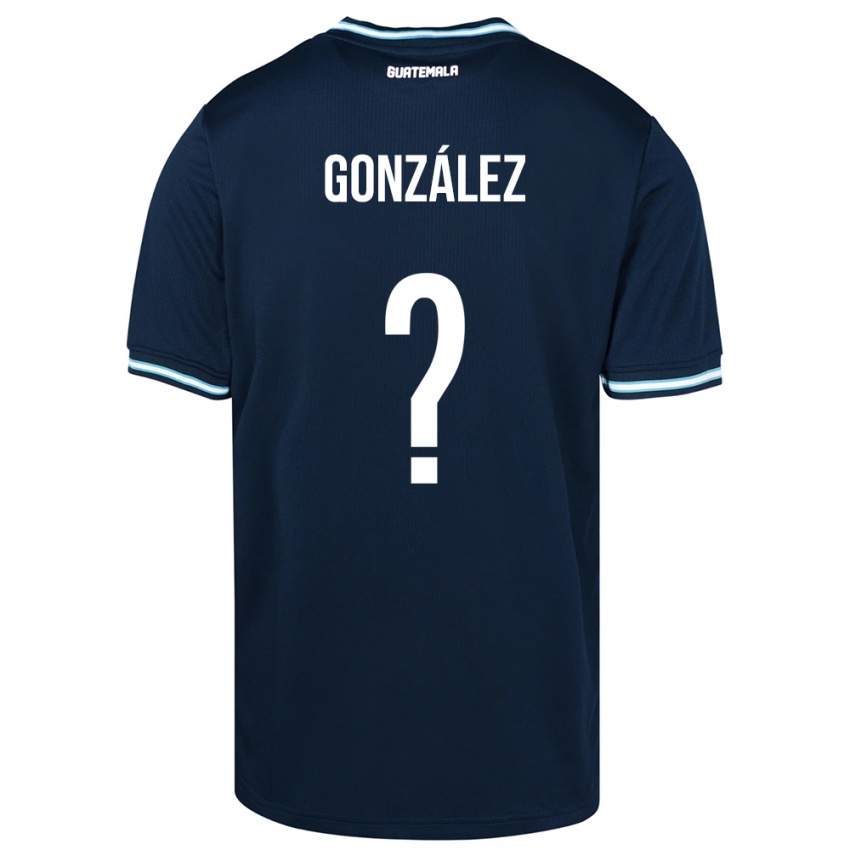 Heren Guatemala Erick González #0 Blauw Uitshirt Uittenue 24-26 T-Shirt