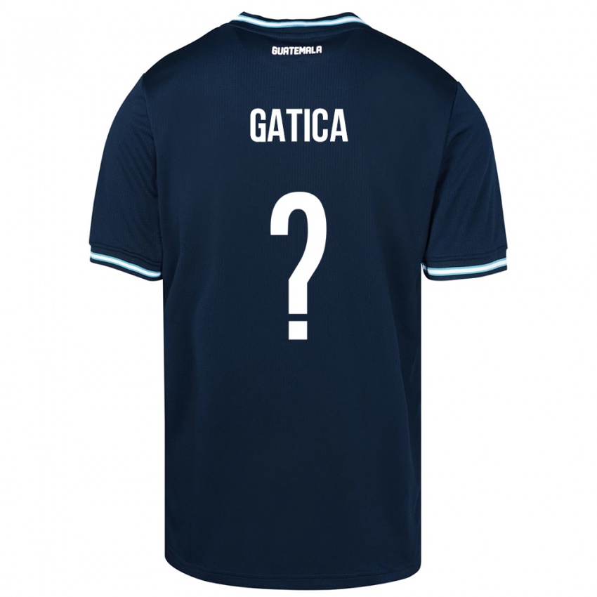 Heren Guatemala Celeste Gatica #0 Blauw Uitshirt Uittenue 24-26 T-Shirt