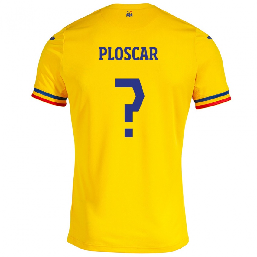 Dames Roemenië Robert Ploscar #0 Geel Thuisshirt Thuistenue 24-26 T-Shirt
