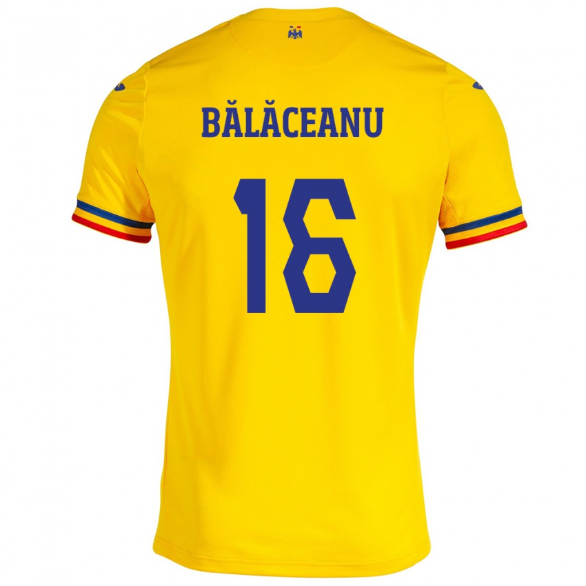 Dames Roemenië Ioana Bălăceanu #16 Geel Thuisshirt Thuistenue 24-26 T-Shirt