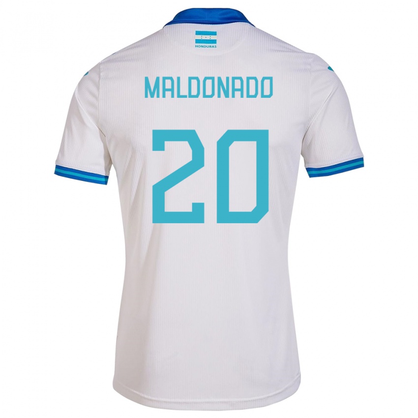 Dames Honduras Alessandro Maldonado #20 Wit Thuisshirt Thuistenue 24-26 T-Shirt