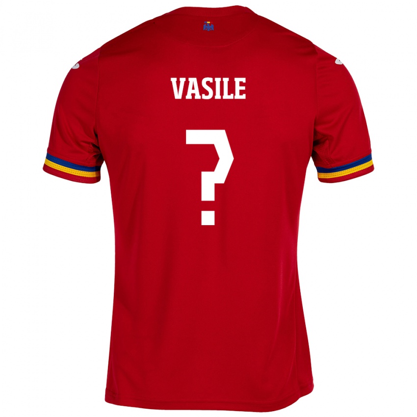 Dames Roemenië Giorgiana Vasile #0 Rood Uitshirt Uittenue 24-26 T-Shirt
