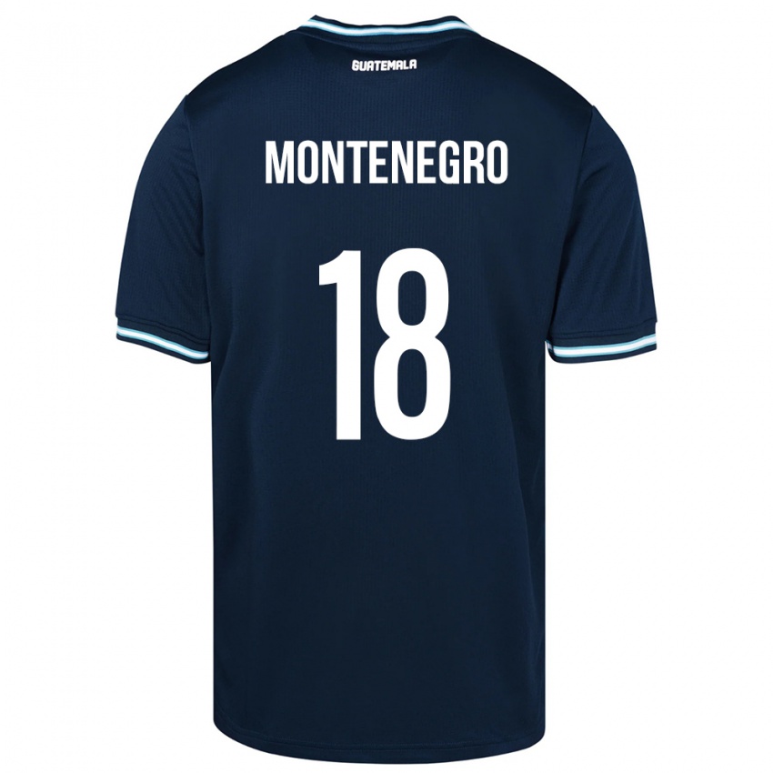 Dames Guatemala Vivian Montenegro #18 Blauw Uitshirt Uittenue 24-26 T-Shirt