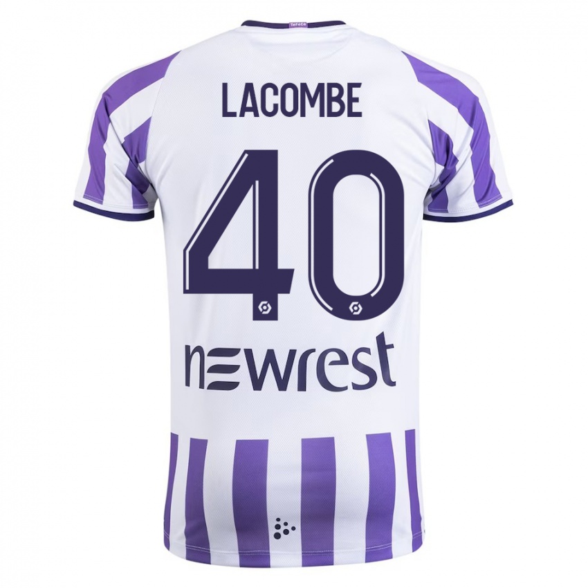 Kinderen Justin Lacombe #40 Wit Thuisshirt Thuistenue 2023/24 T-Shirt