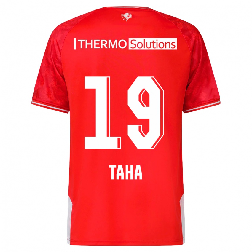 Kinderen Younes Taha #19 Rood Thuisshirt Thuistenue 2023/24 T-Shirt