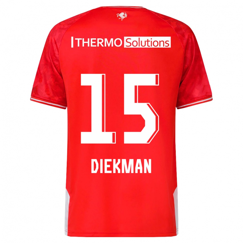 Kinderen Jill Diekman #15 Rood Thuisshirt Thuistenue 2023/24 T-Shirt