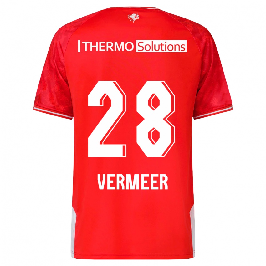 Kinderen Sofie Rianne Vermeer #28 Rood Thuisshirt Thuistenue 2023/24 T-Shirt