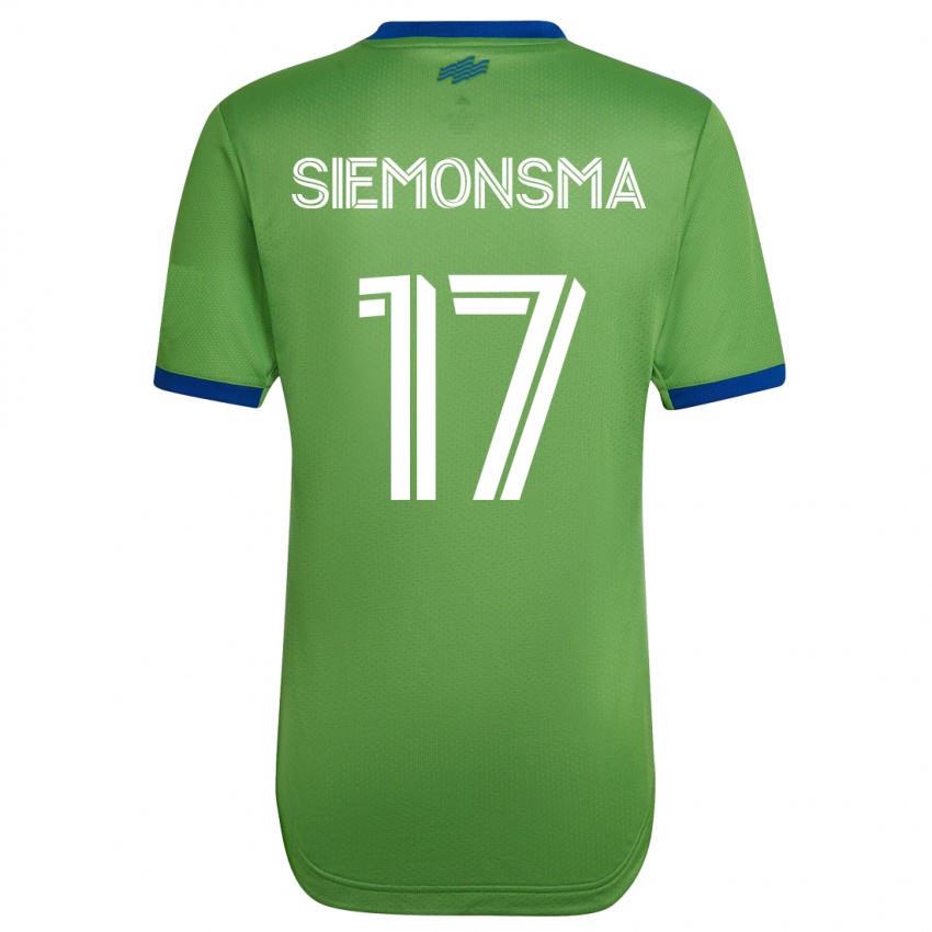 Kinderen Sianna Siemonsma #17 Groente Thuisshirt Thuistenue 2023/24 T-Shirt