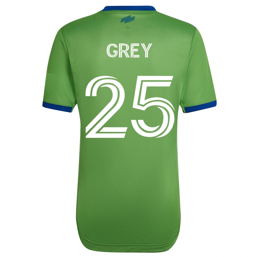 Kinderen Mireya Grey #25 Groente Thuisshirt Thuistenue 2023/24 T-Shirt