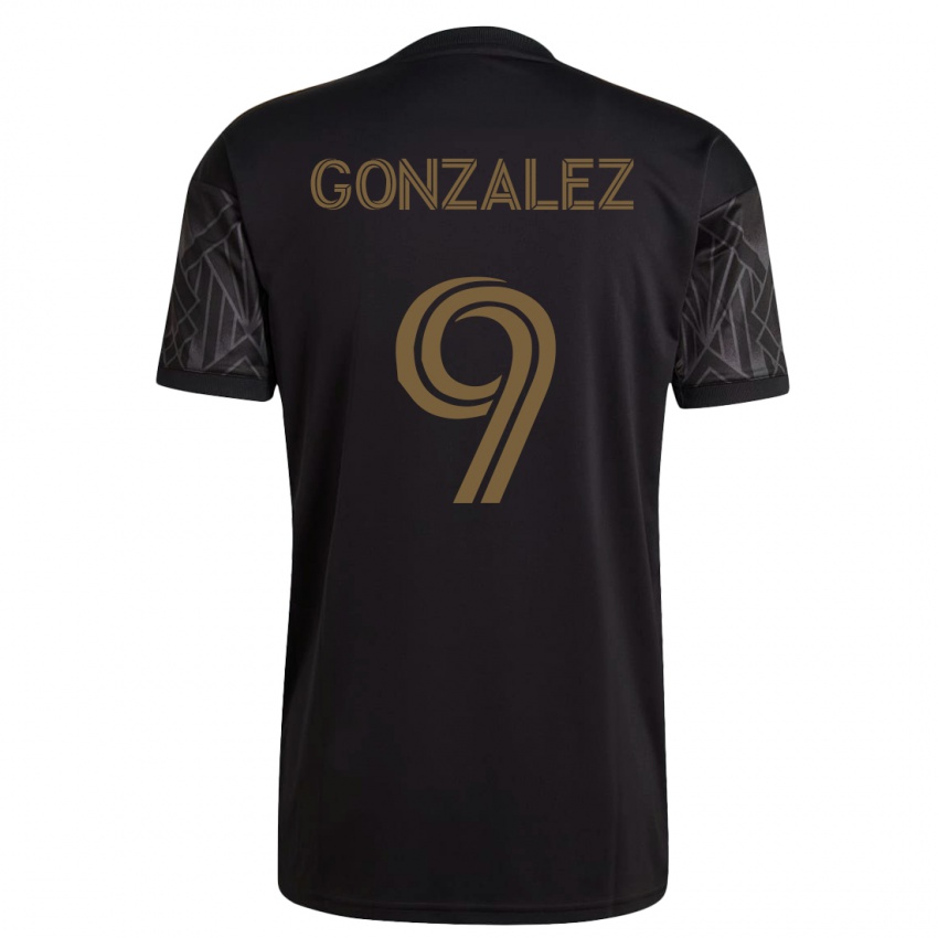 Kinderen Mario González #9 Zwart Thuisshirt Thuistenue 2023/24 T-Shirt