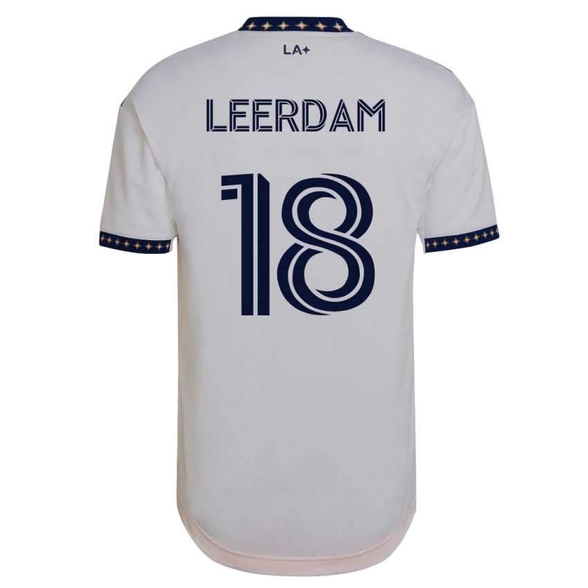 Kinderen Kelvin Leerdam #18 Wit Thuisshirt Thuistenue 2023/24 T-Shirt