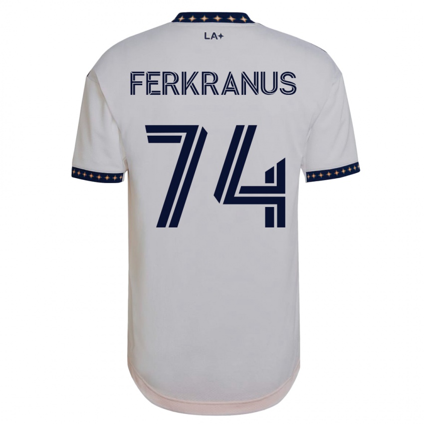 Kinderen Marcus Ferkranus #74 Wit Thuisshirt Thuistenue 2023/24 T-Shirt