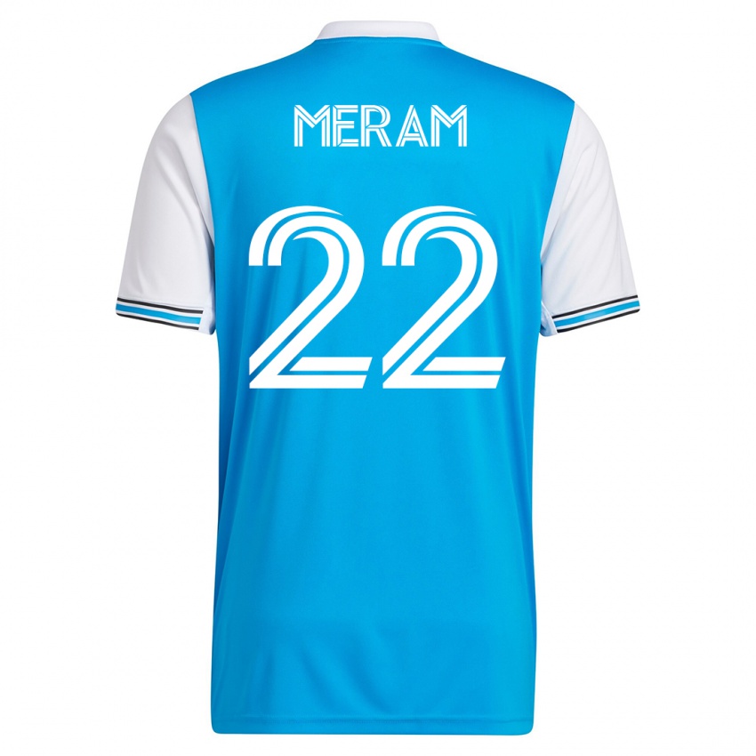 Kinderen Justin Meram #22 Blauw Thuisshirt Thuistenue 2023/24 T-Shirt