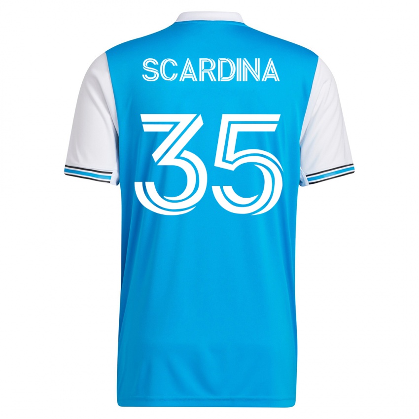 Kinderen Nick Scardina #35 Blauw Thuisshirt Thuistenue 2023/24 T-Shirt
