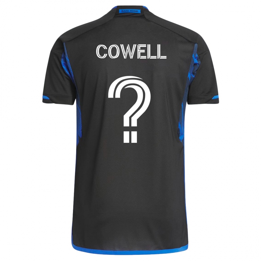 Kinderen Chance Cowell #0 Blauw Zwart Thuisshirt Thuistenue 2023/24 T-Shirt