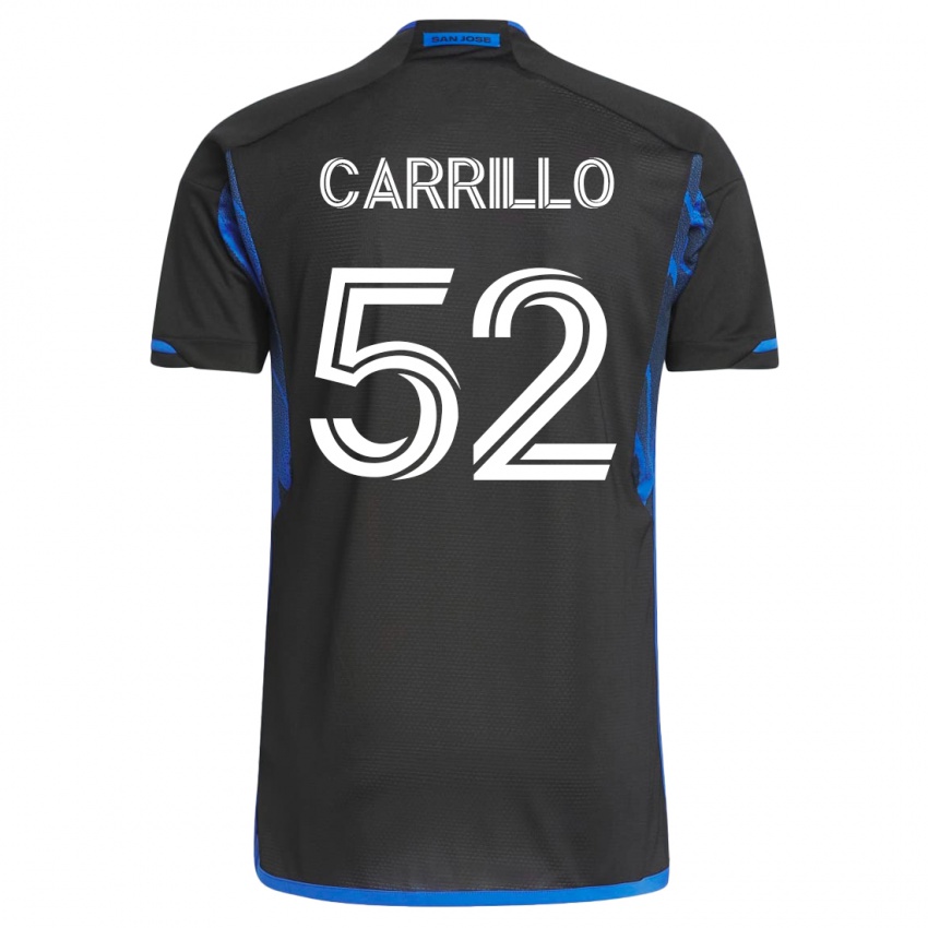 Kinderen Israel Carrillo #52 Blauw Zwart Thuisshirt Thuistenue 2023/24 T-Shirt
