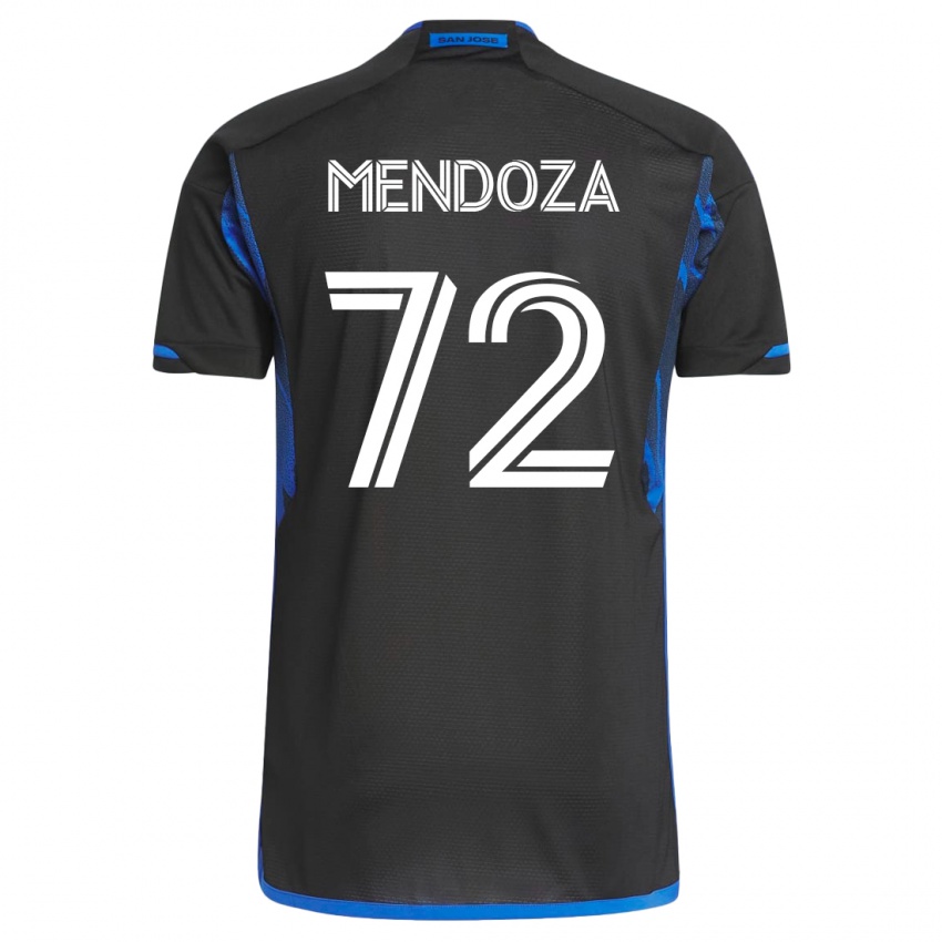 Kinderen Edwyn Mendoza #72 Blauw Zwart Thuisshirt Thuistenue 2023/24 T-Shirt