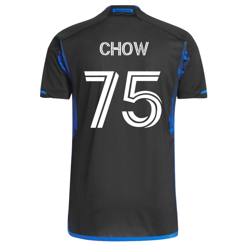 Kinderen Alex Chow #75 Blauw Zwart Thuisshirt Thuistenue 2023/24 T-Shirt