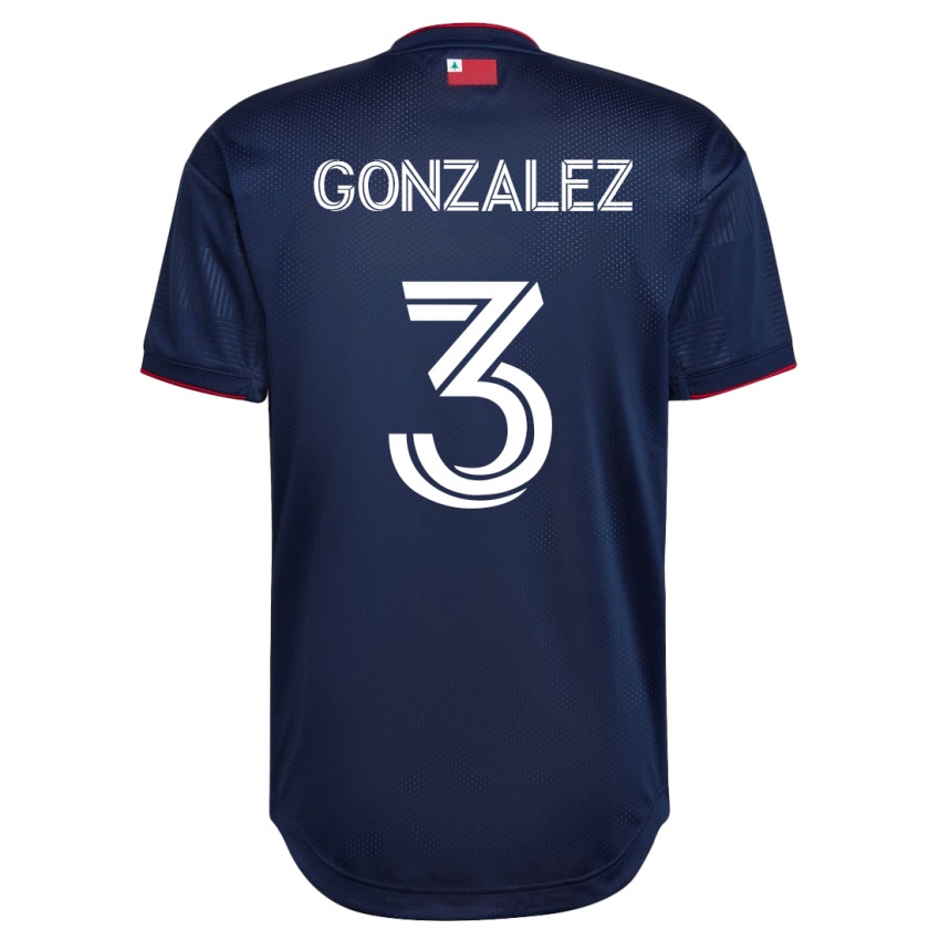 Kinderen Omar González #3 Marine Thuisshirt Thuistenue 2023/24 T-Shirt
