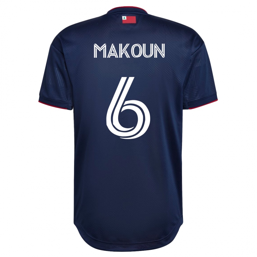 Kinderen Christian Makoun #6 Marine Thuisshirt Thuistenue 2023/24 T-Shirt