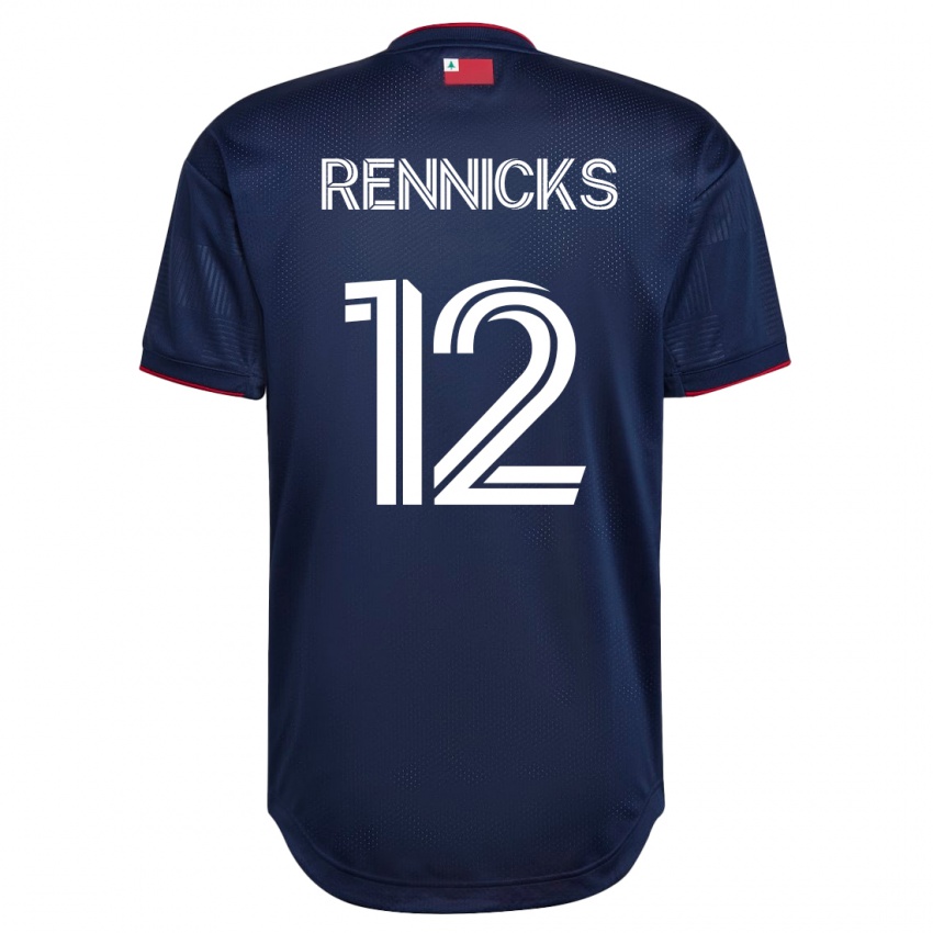 Kinderen Justin Rennicks #12 Marine Thuisshirt Thuistenue 2023/24 T-Shirt