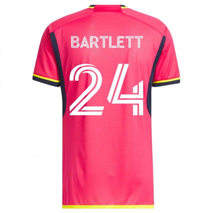 Kinderen Lucas Bartlett #24 Roze Thuisshirt Thuistenue 2023/24 T-Shirt