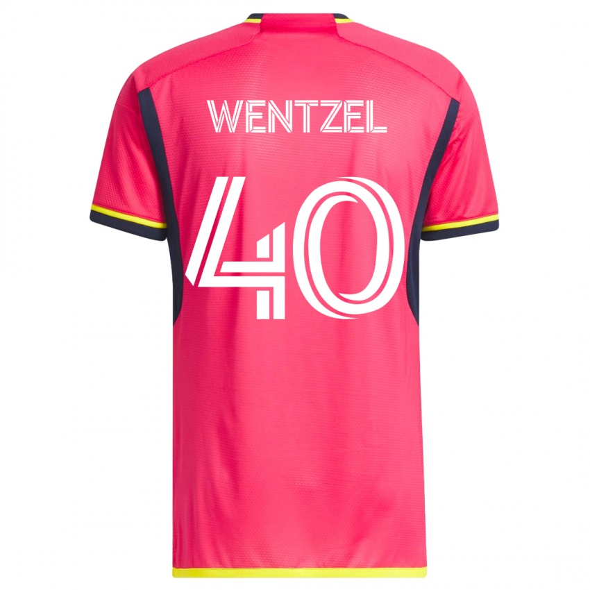 Kinderen Michael Wentzel #40 Roze Thuisshirt Thuistenue 2023/24 T-Shirt
