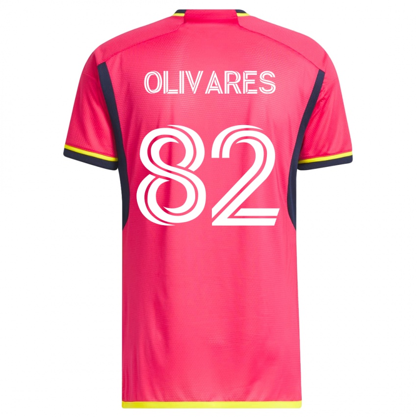 Kinderen Christian Olivares #82 Roze Thuisshirt Thuistenue 2023/24 T-Shirt