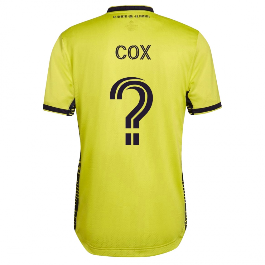 Kinderen Justin Cox #0 Geel Thuisshirt Thuistenue 2023/24 T-Shirt