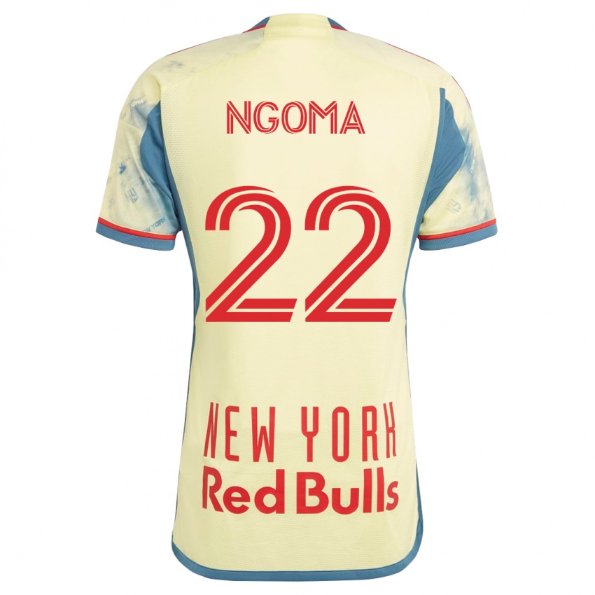 Kinderen Serge Ngoma #22 Geel Thuisshirt Thuistenue 2023/24 T-Shirt