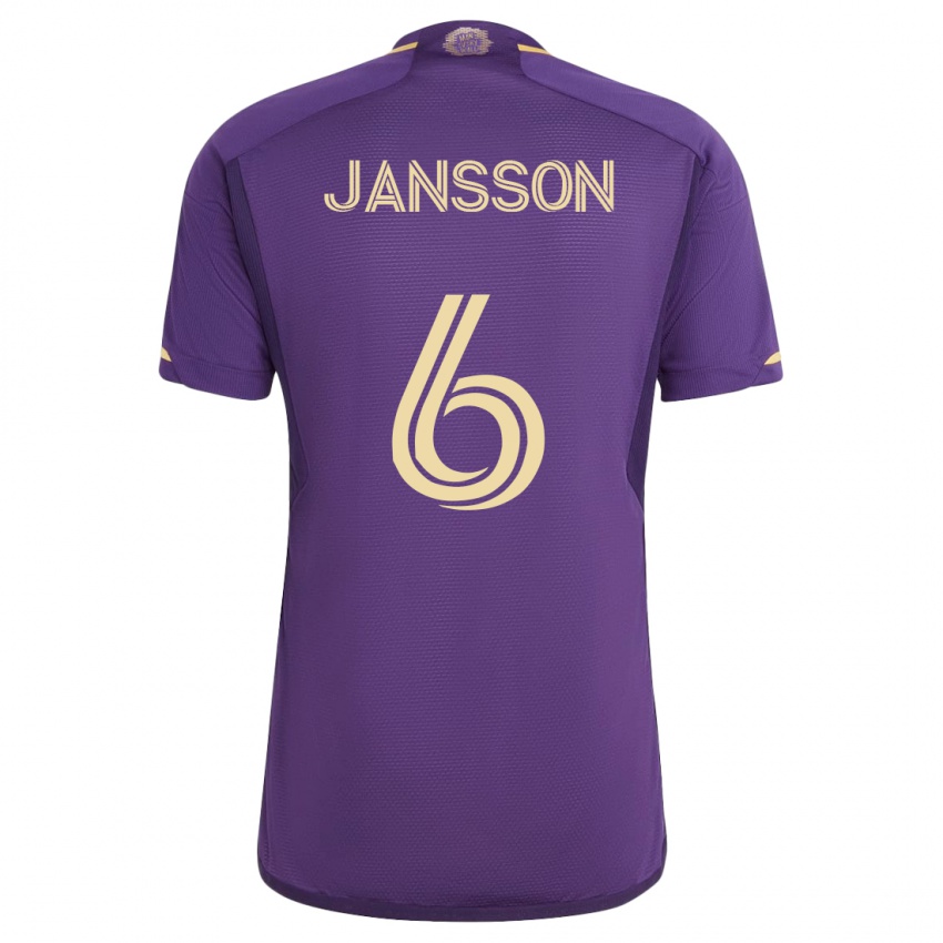 Kinderen Robin Jansson #6 Viooltje Thuisshirt Thuistenue 2023/24 T-Shirt